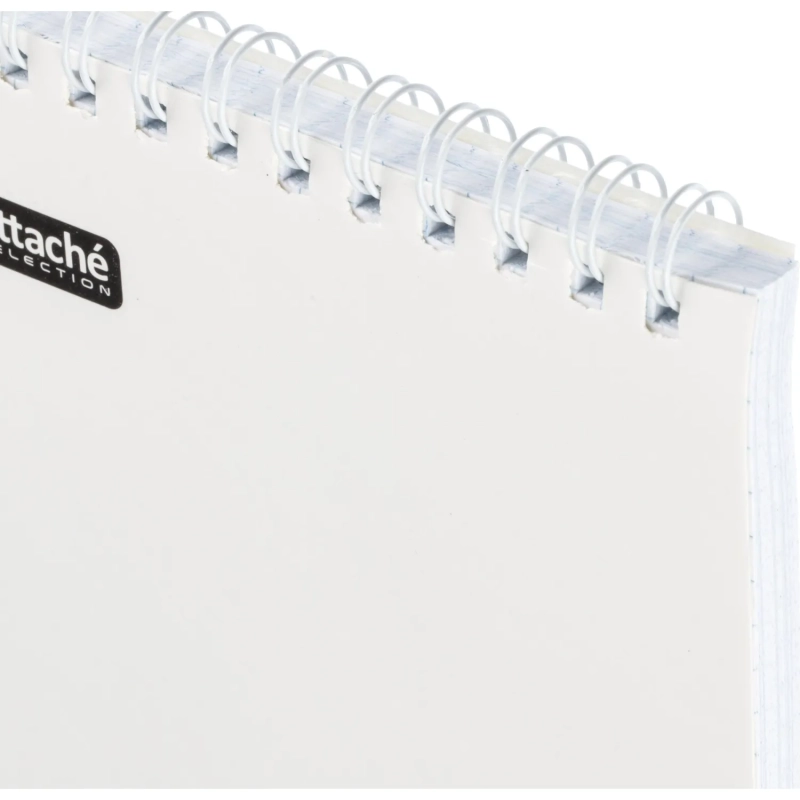 Блокнот А6,80л,кл,греб,карт.обл+УФ-лак Attache Selection LLAMAS белый