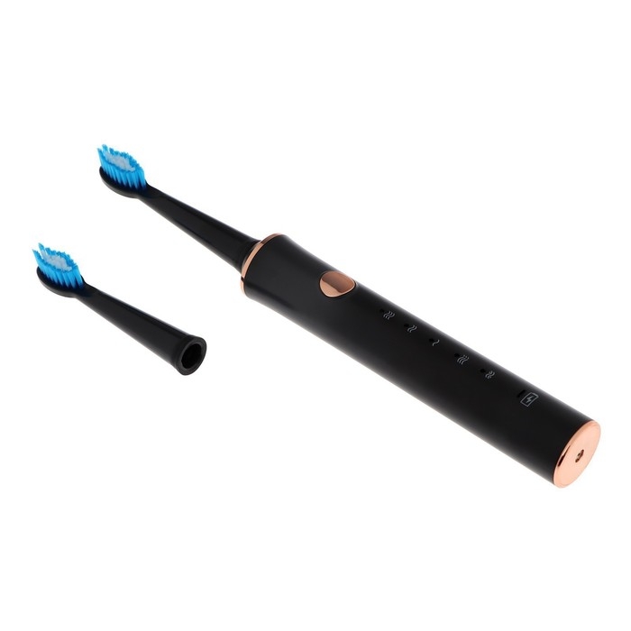 Электрическая зубная щётка Luazon LP-002, вибрационная, 31000 дв/мин, 4 насадки, АКБ, черная Электрическая зубная щётка Luazon LP-002, вибрационная, 31000 дв/мин, 4 насадки, АКБ, черная