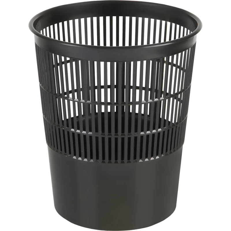 Корзина для мусора офисная 14л пластик, черная Luscan 'КР510