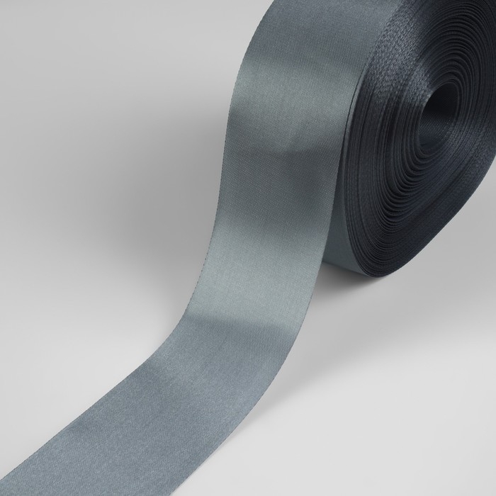 Лента атласная, 50 мм × 100 ± 5 м, цвет серебряный Лента атласная, 50 мм × 100 ± 5 м, цвет серебряный