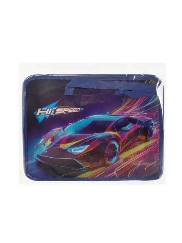 Папка с ручками &laquo;Автомобиль&raquo;, А4, пластиковая, 70 мм, 322&times;256 мм