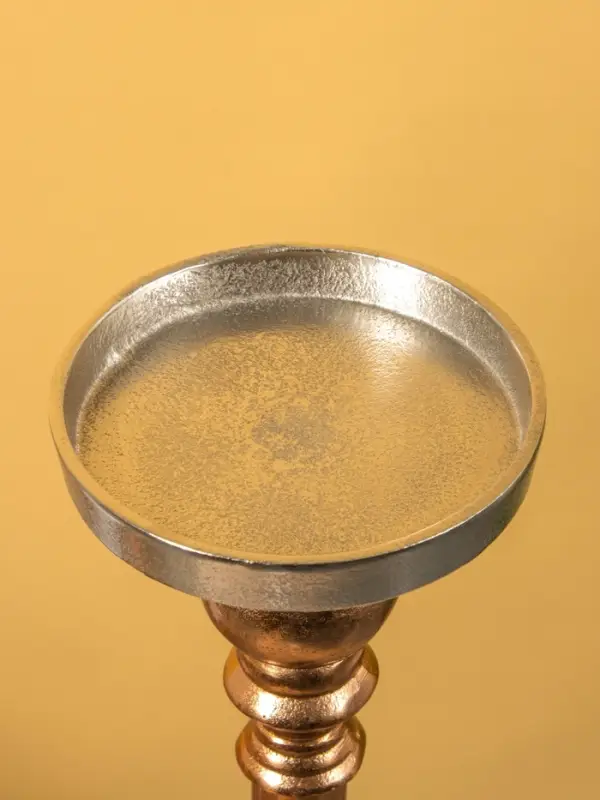 Подсвечник "Шоко" алюминий 16х16х72 см