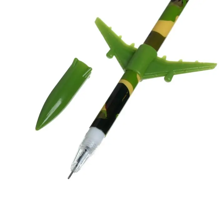 Ручка-прикол Calligrata &laquo;Ракета&raquo;, синий стержень, гелевая, МИКС