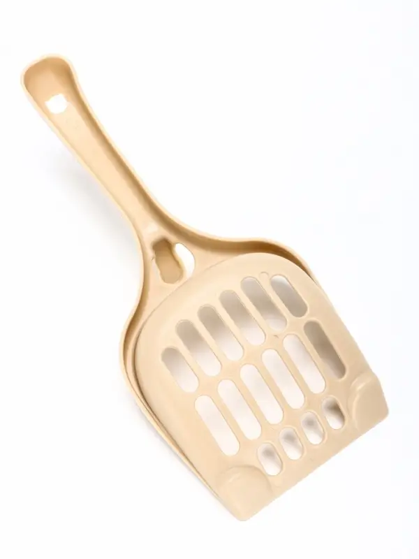 Лоток для кошек &laquo;Фур-Мур&raquo;, 48&times;35.5 см, с высоким бортом, с совком, покрытие софт-тач, цвет капучино