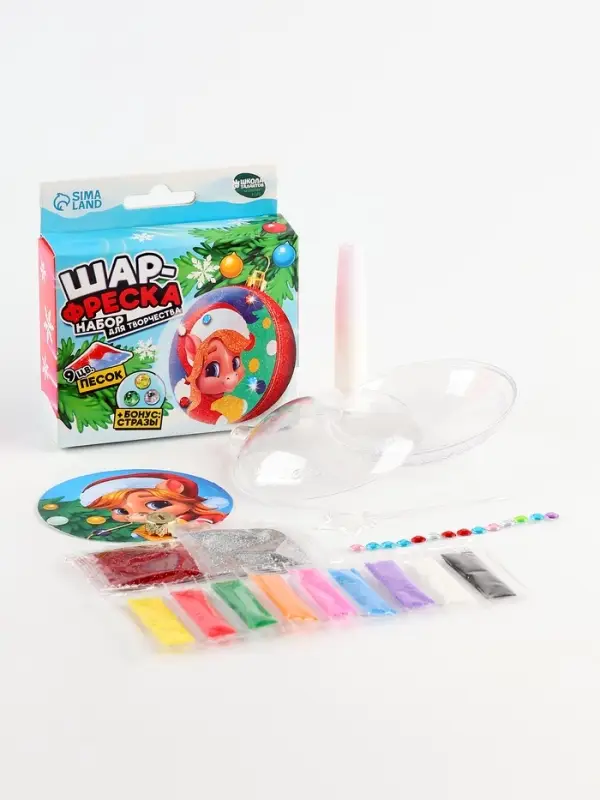 Набор для творчества: шар-фреска «Лошадка» Набор для творчества: шар-фреска «Лошадка»