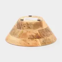 Салатник &laquo;Желтые и синие цветы&raquo;, 25&times;25&times;10 см, дерево манго