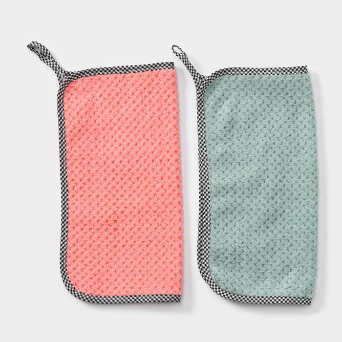 Салфетка для уборки Доляна «Уют», микрофибра, 25×25 см, цвет МИКС Салфетка для уборки Доляна «Уют», микрофибра, 25×25 см, цвет МИКС