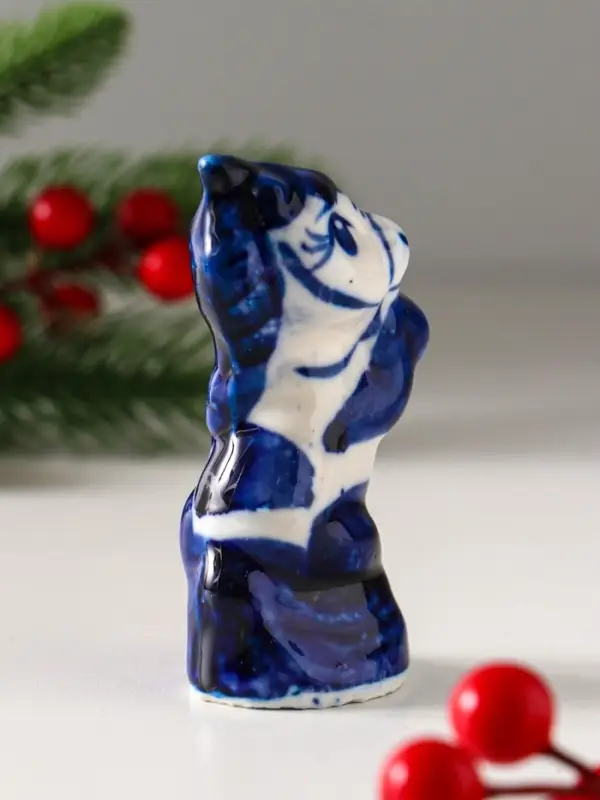 Фигурка фарфор гжель &laquo;Конь на дыбах&raquo;