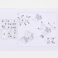 Комплекс-площадка для грызунов, 19&times;14 см, 2 домика и горка, фанера