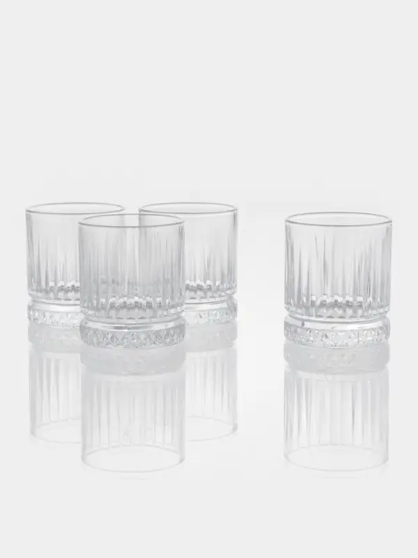 Набор стаканов Paşabah&ccedil;e Elysia, 210 мл, 4 шт., стекло, прозрачный