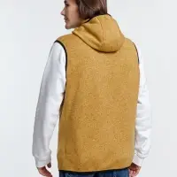 Жилет с капюшоном унисекс Gotland, горчичный, размер XL