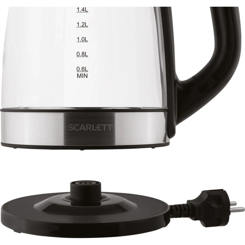 Чайник Scarlett SC - EK27G19, 2200 Вт 2,2л, стеклянный корпус