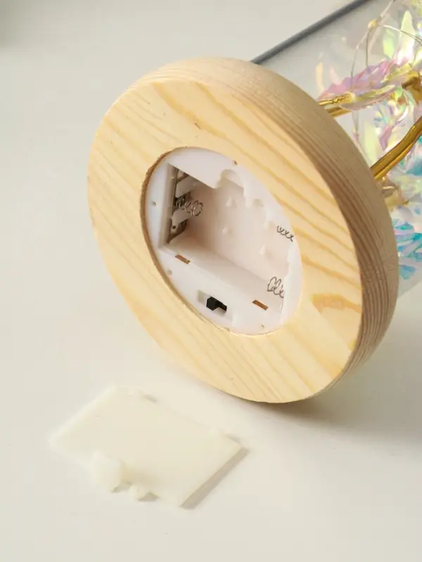 Сувенир свет Сувенир свет "3 розы в колбе" LED 3хААА серебристый 11х11х22 см