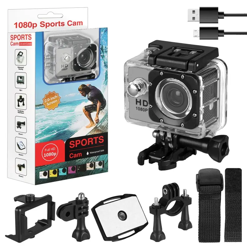 Экшен камера D600 серая (40шт/кор) Экшен камера D600 серая (40шт/кор)