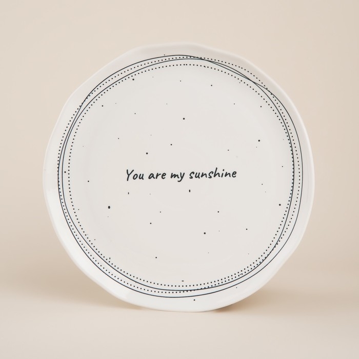 Набор тарелок фарфоровых SL Home «Милый дом», d=27 см, цвет белый Набор тарелок фарфоровых SL Home «Милый дом», d=27 см, цвет белый