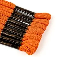 Нитки мулине Bestex, оранжевый цвет (108), 24 шт. в уп.