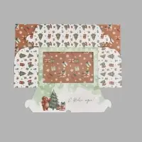 Коробка для капкейков складная двухсторонняя &laquo;С Новым годом!&raquo;, 25 х 17 х 10 см
