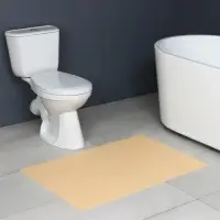 Коврик для ванной и туалета Доляна, 65&times;100 см, бежевый