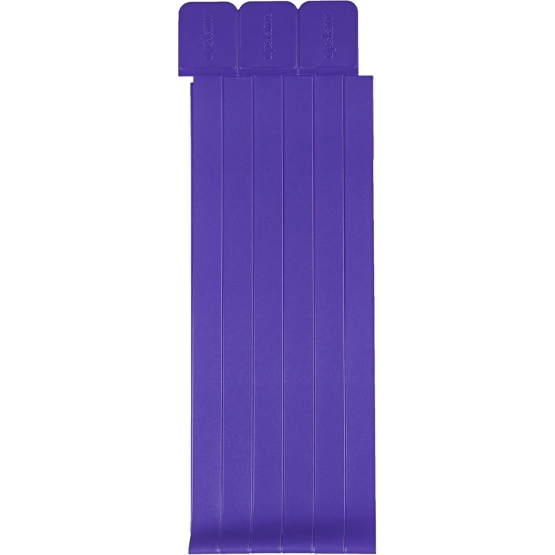 Закладки самоклеящиеся для книг, прямые, набор 6 шт,350мкм,фиолет, 2921-110