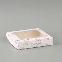 Коробка подарочная с окном &laquo;Мечтай&raquo;, 20&times;20&times;4 см, самосборная