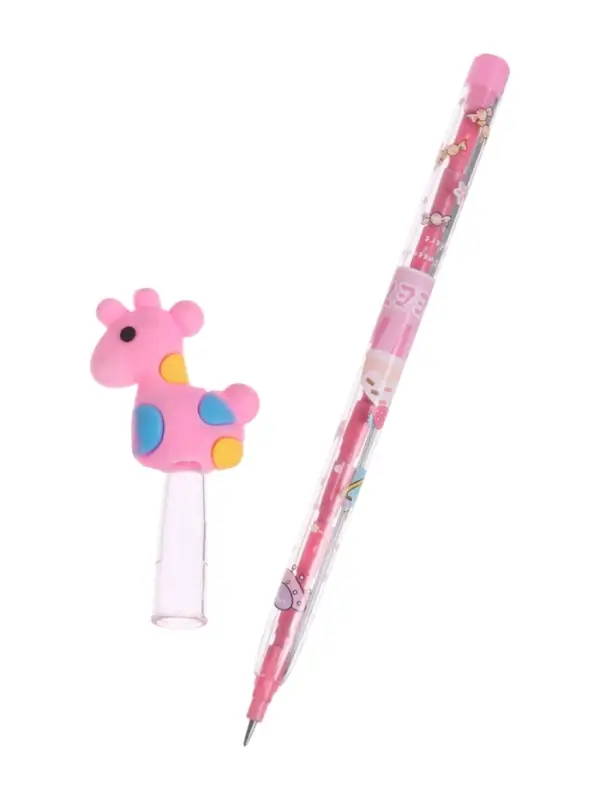 Карандаш-прикол секционный &laquo;Жираф&raquo;, НВ, розовая фигурка