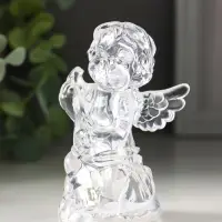 Фигура светодиодная &laquo;Ангел с арфой&raquo;, 9&times;4.5 см, от батареек 3хAG10, RGB
