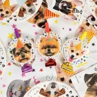 Карнавальные язычки гудки "Собачки" 11 см, 6 шт. в упак.