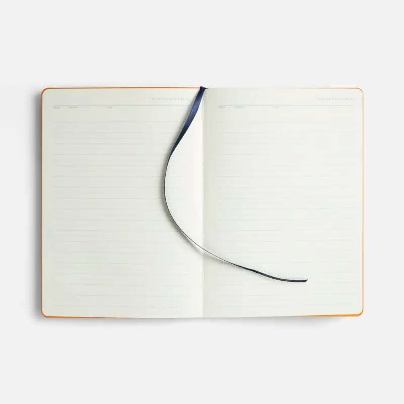 Ежедневник Doppio, недатированный, синий с оранжевым Ежедневник Doppio, недатированный, синий с оранжевым