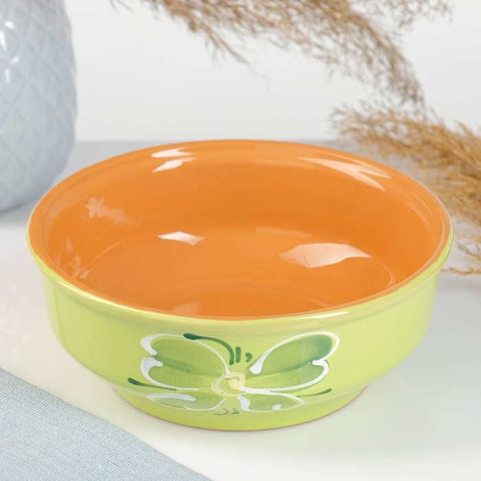 Миска  Миска "Русская малая" 0,5л / 15,5х6см, зеленая