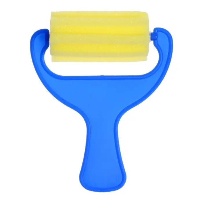 Валик для краски, поролон, фигурный, горизонтальные полоски, в пакете, 70 мм