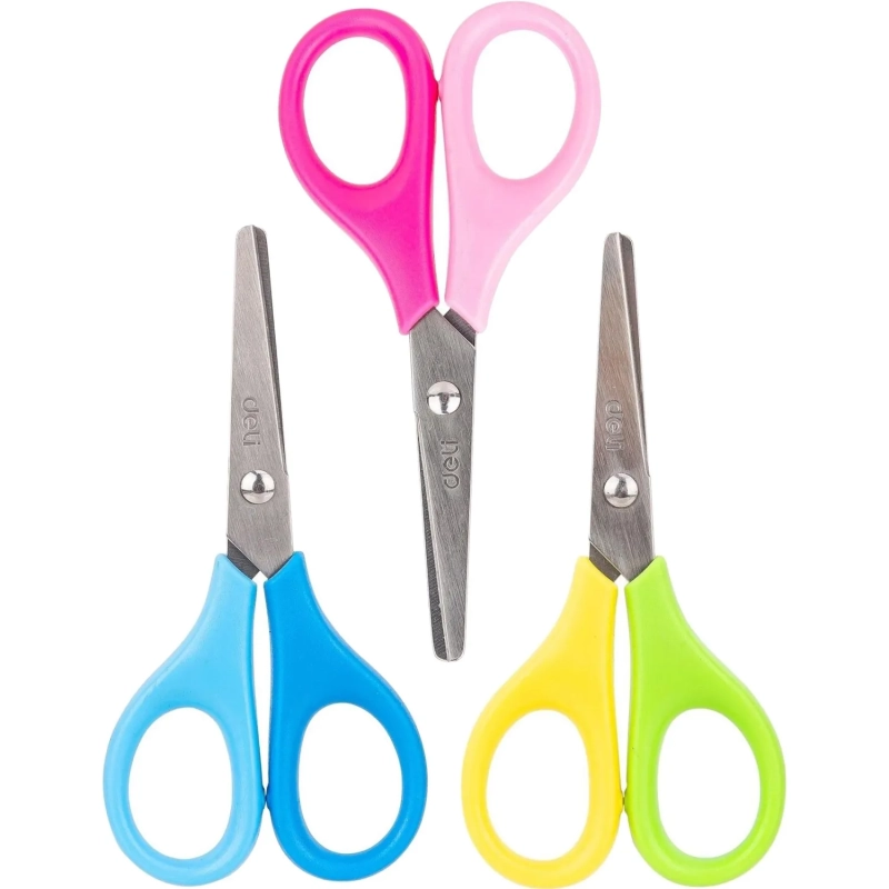 Ножницы Deli ED60100 Neon детские 115мм сталь ассорти