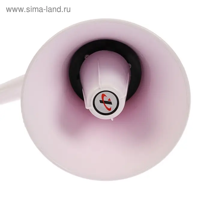 Мегафон ручной Luazon Rad-01, 15 Вт, дальность до 200 м, запись 10 сек, 3 режима, белый