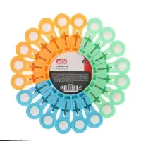 VETTA Набор прищепок 20шт, "Солнце" пластик, 3 цвета