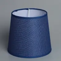 Абажур BayerLux &laquo;Кантри. Рогожка&raquo;, E27 или E14, синий, 18&times;18&times;15.5 см