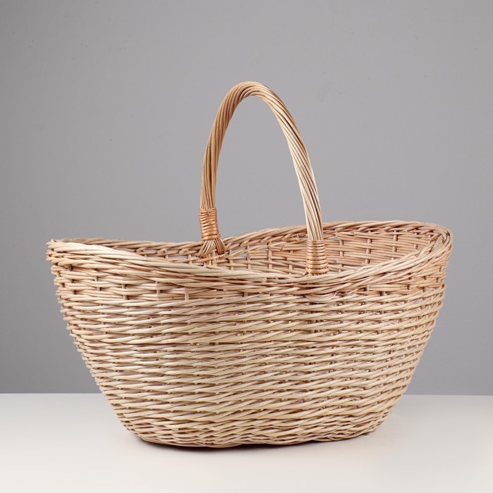 Корзина «Грибная», 12 л, дно 19×29 см, верх 30×49 см, H=20/23/34, ива Корзина «Грибная», 12 л, дно 19×29 см, верх 30×49 см, H=20/23/34, ива