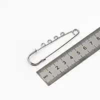 Булавка для подвесок PO-065 №03, (набор 2 шт.) 70&times;20&times;7 мм, серебра