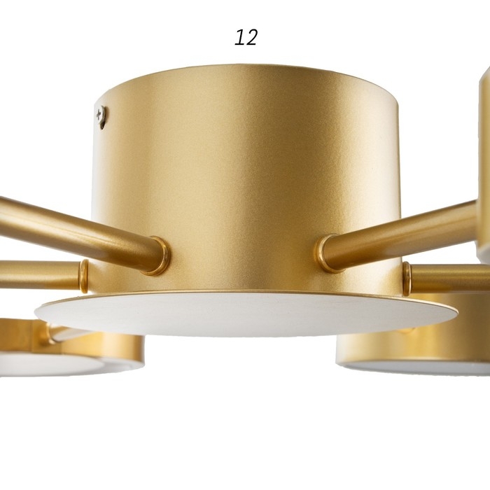 Люстра с ПДУ 2301/6GD LED 120Вт 3000-6000К золото 75х75х8 см BayerLux