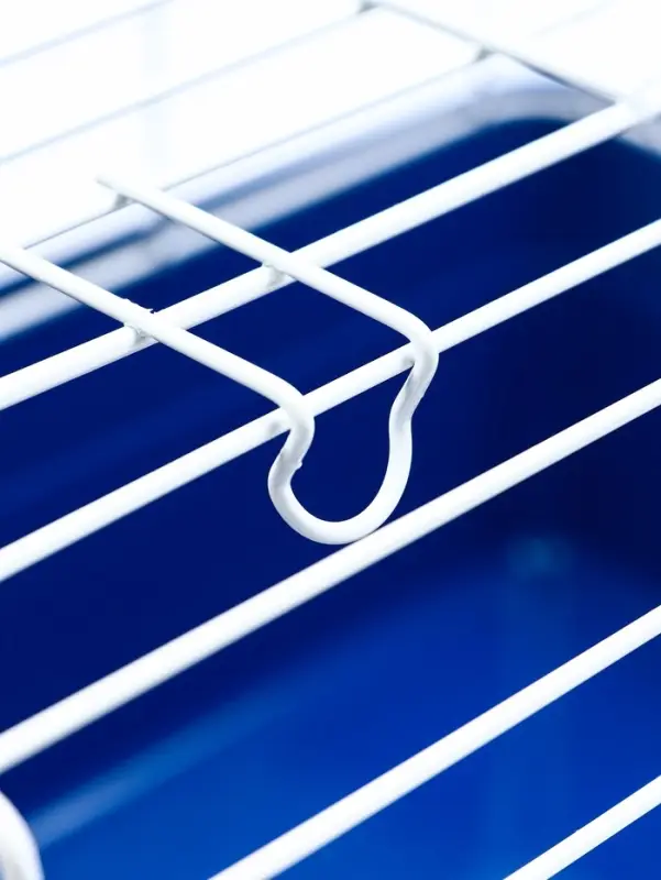 Клетка усиленная для кроликов, 60 х 36 х 32 см, синяя