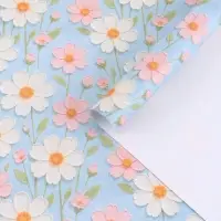 Бумага упаковочная крафтовая &laquo;Цветочная&raquo;, 50&times;70 см