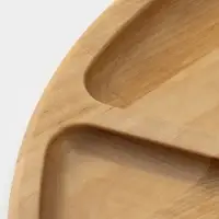 Менажница круглая Доляна, d=32 см, 7 секций, дерево берёза