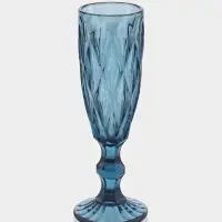 Набор бокалов из стекла для шампанского Magistro &laquo;Круиз&raquo;, 160 мл, 7&times;20 см, 6 шт., синий