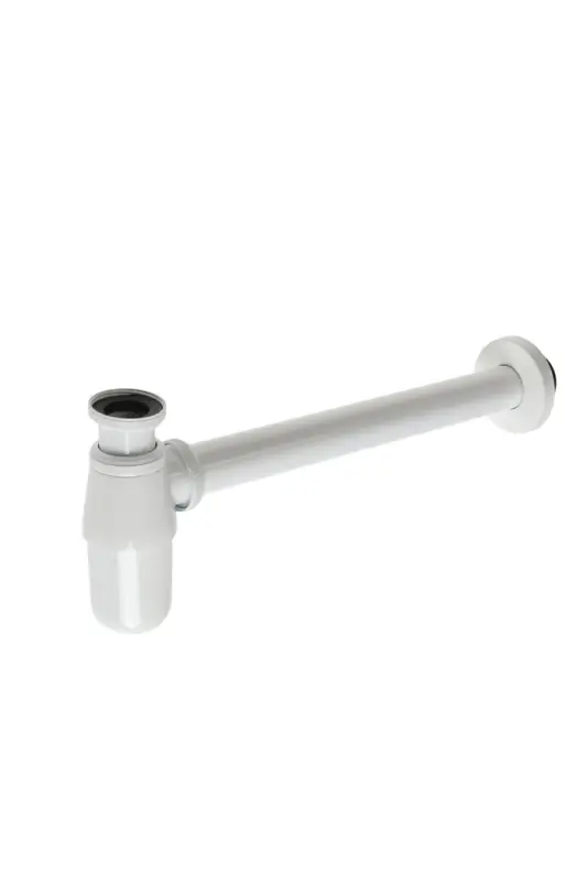 Сифон ZEIN engr, для раковины, бутылочный, 1 1/4" &times; 32 мм, цинк, белый