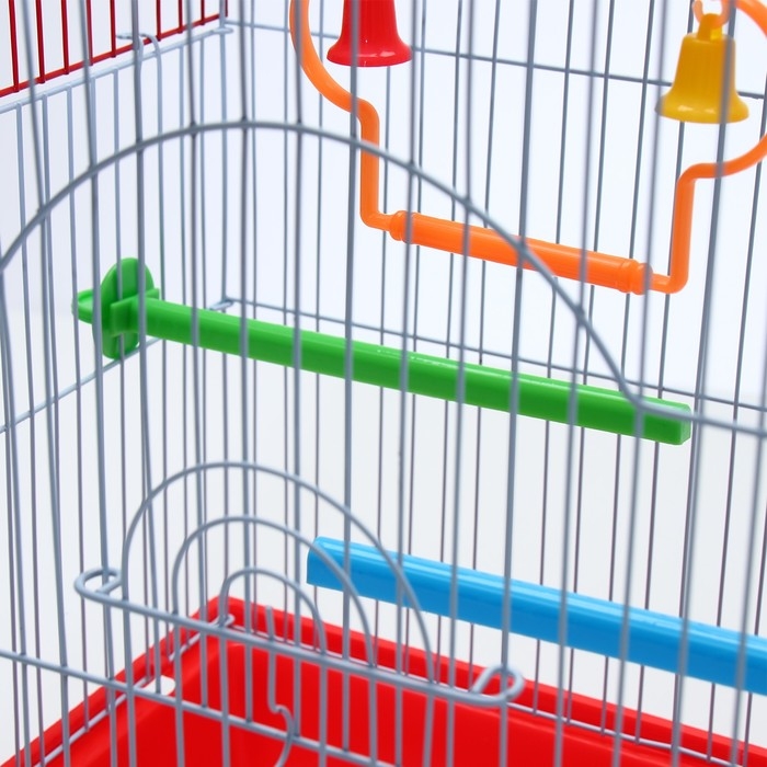 Клетка для птиц укомплектованная Bd-1/4f, 30 х 23 х 39 см, красная Клетка для птиц укомплектованная Bd-1/4f, 30 х 23 х 39 см, красная