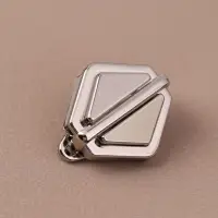 Застёжка для сумки, 3.1×3.1 см, цвет серебряный