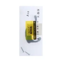 Крючок мебельный ТУНДРА TKD002 LIGHT, двухрожковый, черный, 4 шт.
