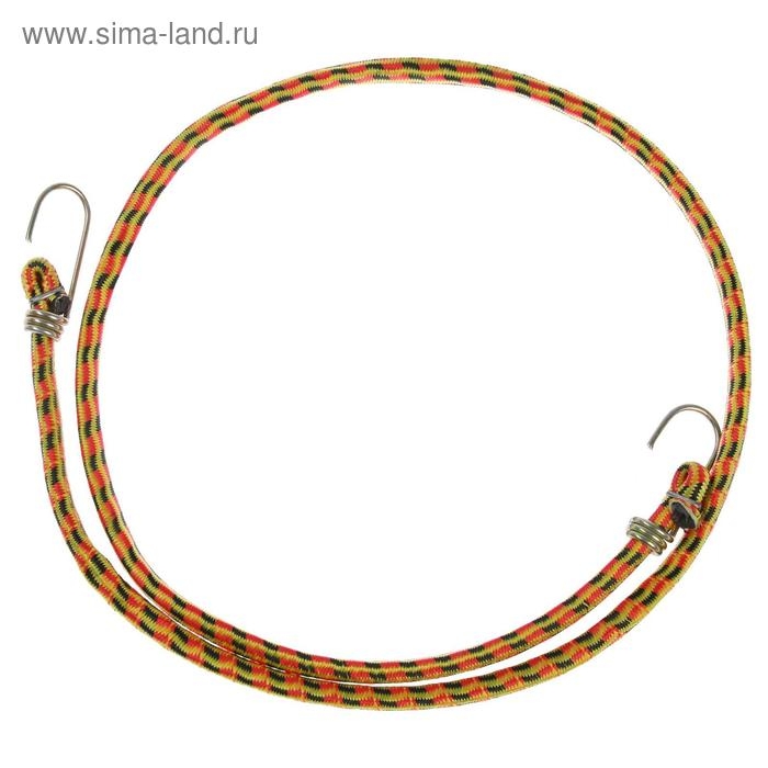 Резинка для крепления багажа TORSO, 120 см, d10 мм, металлические крючки, МИКС Резинка для крепления багажа TORSO, 120 см, d10 мм, металлические крючки, МИКС