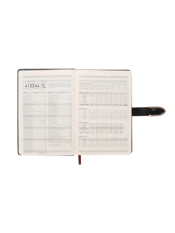 Ежедневник недатированный формат А5, с хлястиком, 112л, линия, пвх, Черный Ежедневник недатированный формат А5, с хлястиком, 112л, линия, пвх, Черный