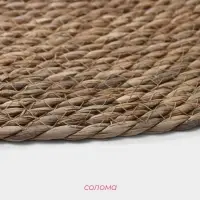 Коврик плетёный Доляна &laquo;Жгут&raquo;, d=70 см