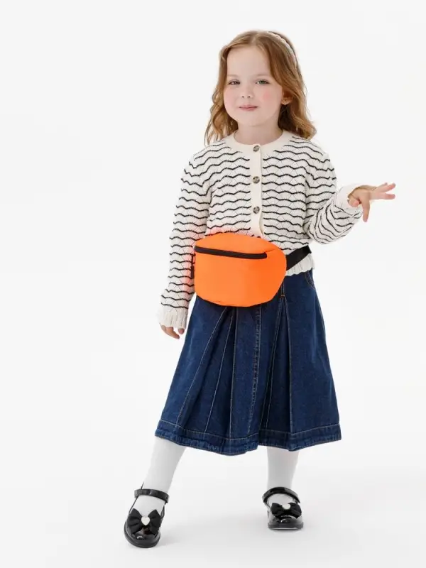 Детская поясная сумка Sonrisa, оранжевая Детская поясная сумка Sonrisa, оранжевая