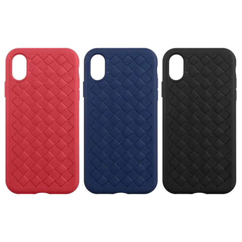 Чехол iPh X/XS под кожу плетение Чехол iPh X/XS под кожу плетение